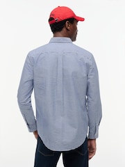 Tommy Hilfiger Blue Regular Fit Gingham Check Oxford Shirt - Image 2 of 4