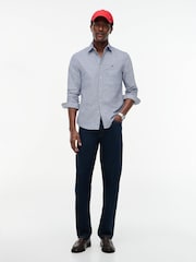 Tommy Hilfiger Blue Regular Fit Gingham Check Oxford Shirt - Image 3 of 4