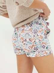FatFace Cream Lino Fox Shorts - Image 2 of 4