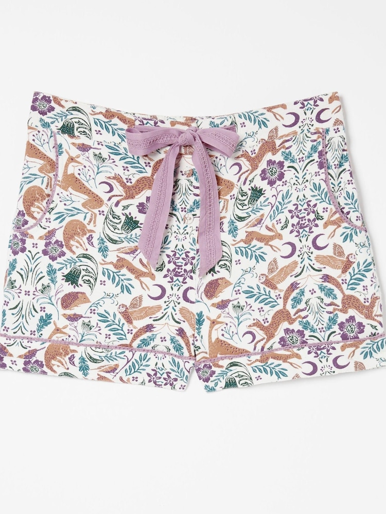 FatFace Cream Lino Fox Shorts - Image 4 of 4