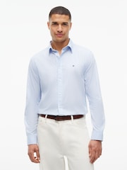 Tommy Hilfiger Blue Regular Fit Flex Stripe Shirt - Image 1 of 5