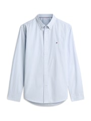 Tommy Hilfiger Blue Regular Fit Flex Stripe Shirt - Image 5 of 5