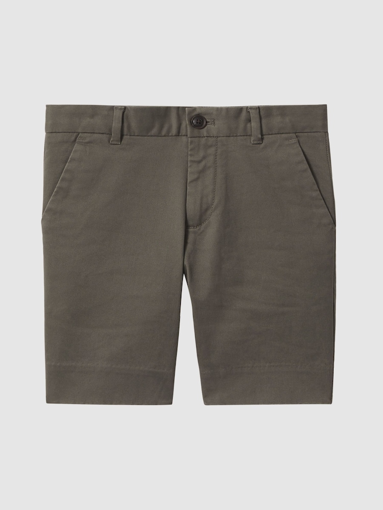 Reiss Khaki Wicket 9-13 yrs Casual Chino Shorts - Image 2 of 6
