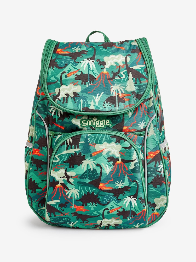 Smiggle Green Vivid Access Backpack with Reflective Tape - Image 1 of 4