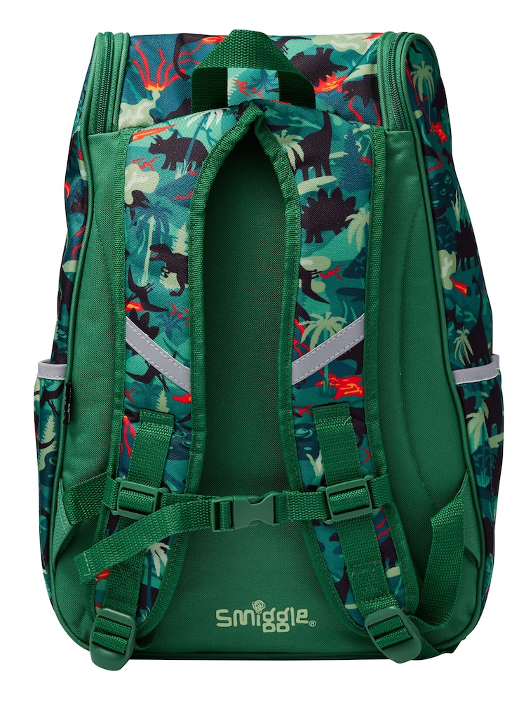 Smiggle Green Vivid Access Backpack with Reflective Tape - Image 4 of 4