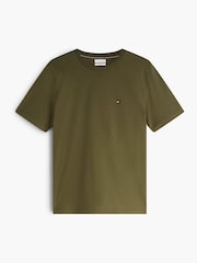 Tommy Hilfiger Green Flag Embroidery Crew Neck T-Shirt - Image 5 of 6