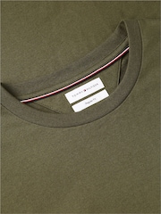 Tommy Hilfiger Green Flag Embroidery Crew Neck T-Shirt - Image 6 of 6