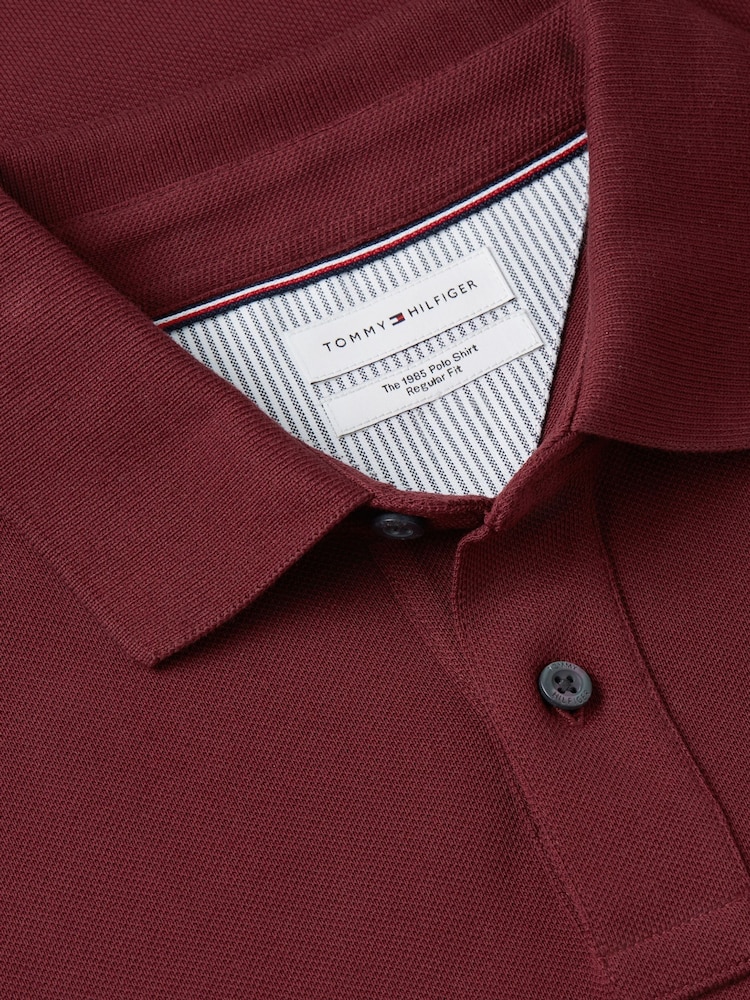 Tommy Hilfiger Red Plus 1985 Long Sleeve Polo Shirt - Image 3 of 3 Tommy Hilfiger Red Plus 1985 Long Sleeve Polo Shirt - Image 3 of 3
