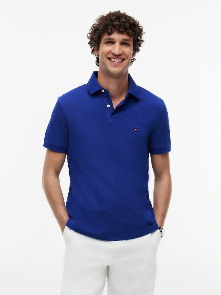 أزرق - قميص بولو بيكيه تلبيس قياسي تشكيلة 1985 من Tommy Hilfiger - صورة 1 من 9 أزرق - قميص بولو بيكيه تلبيس قياسي تشكيلة 1985 من Tommy Hilfiger - صورة 1 من 9