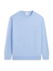 Tommy Hilfiger Light Blue Crew Neck Jumper With Cashmere - Image 5 of 5