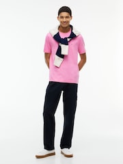 Tommy Hilfiger Pink Flag Embroidery Crew Neck T-Shirt - Image 3 of 5