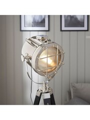 Gallery Home Black Sydney Nickel Floor Lamp - Image 2 of 9