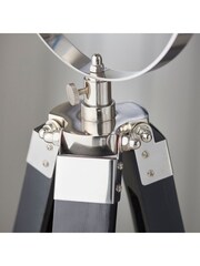 Gallery Home Black Sydney Nickel Floor Lamp - Image 4 of 9