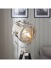 Gallery Home Black Sydney Nickel Floor Lamp - Image 6 of 9