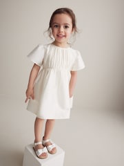 White Wide Fit (G) Bow Occasion Sandals - Image 1 of 9