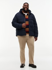 Tommy Hilfiger Blue Plus Double Layer Hooded Puffer Jacket - Image 3 of 8
