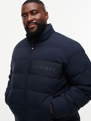 Tommy Hilfiger Blue Plus Double Layer Hooded Puffer Jacket - Image 4 of 8