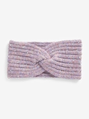 Lilac Purple Knitted Headband - Image 1 of 1