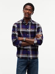 Albastru - Tommy Hilfiger Regular Fit Tartan Check Flannel Shirt - Imaginea 1 din 7