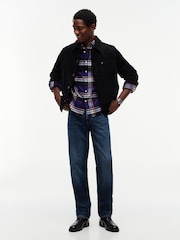 Albastru - Tommy Hilfiger Regular Fit Tartan Check Flannel Shirt - Imaginea 2 din 7