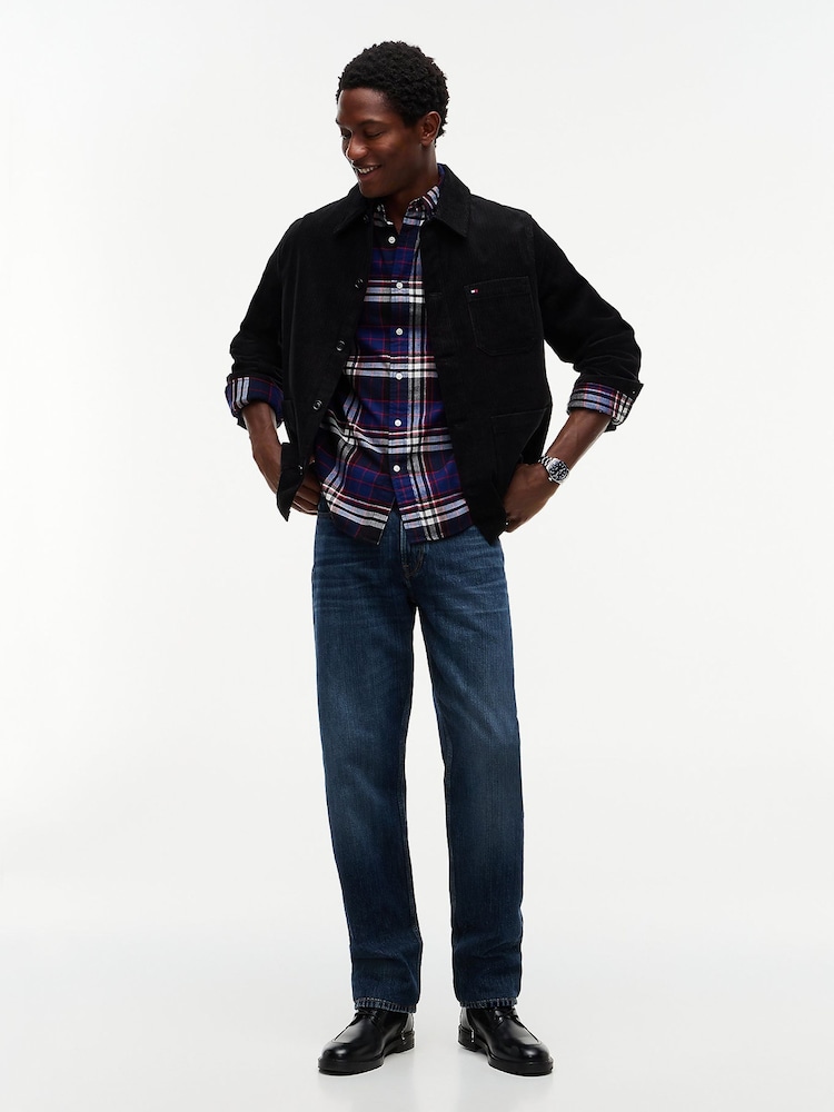 Albastru - Tommy Hilfiger Regular Fit Tartan Check Flannel Shirt - Imaginea 2 din 7