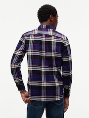 Albastru - Tommy Hilfiger Regular Fit Tartan Check Flannel Shirt - Imaginea 5 din 7