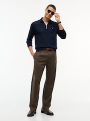 Tommy Hilfiger Blue Fluid Cotton Long Sleeve Polo Shirt - Image 2 of 6