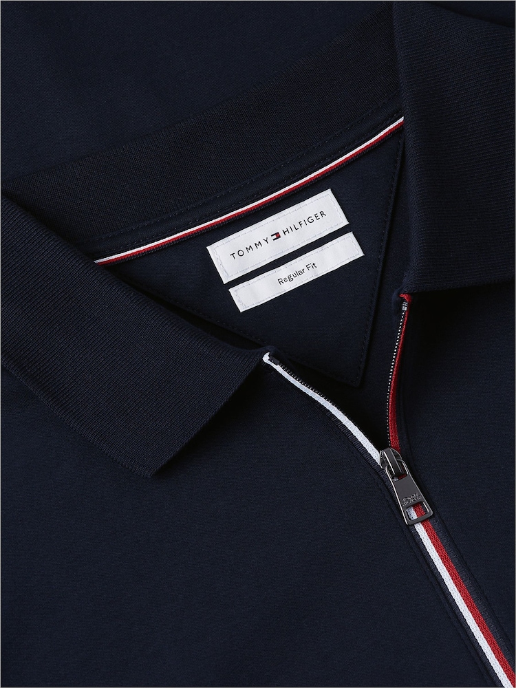 Tommy Hilfiger Blue Fluid Cotton Long Sleeve Polo Shirt - Image 6 of 6 Tommy Hilfiger Blue Fluid Cotton Long Sleeve Polo Shirt - Image 6 of 6