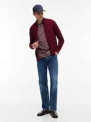 Tommy Hilfiger Red Zip-Thru Jumper With Cashmere - Image 3 of 7