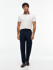 Крем - Tommy Hilfiger кәдімгі пішінді ұшты жағалы поло жейдесі - 8суретінің 2 суреті