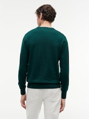 Tommy Hilfiger Green Crew Neck Jumper With Cashmere - Image 2 of 5