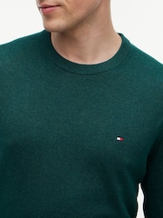 Tommy Hilfiger Green Crew Neck Jumper With Cashmere - Image 4 of 5
