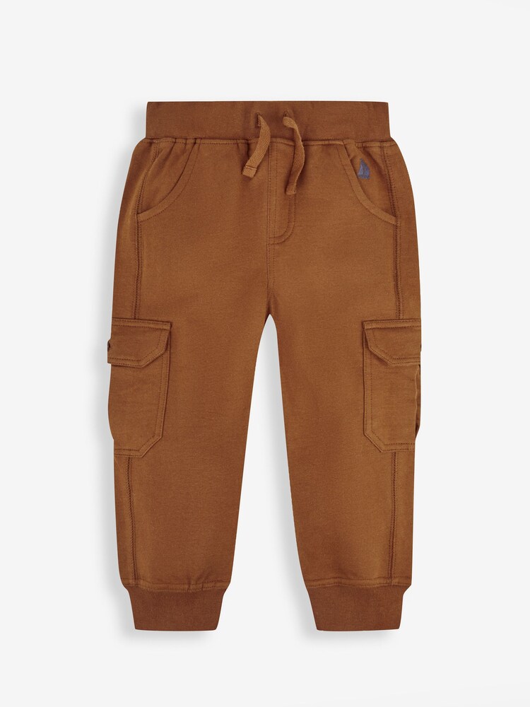 JoJo Maman Bébé Camel 2-Pack Cargo Joggers - Image 2 of 9