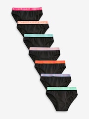 Black Bikini Briefs 7 Pack (5-16yrs) - Image 1 of 10