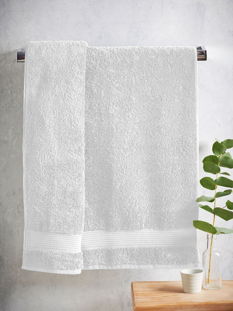 White Egyptian Cotton Towel - Image 2 of 5