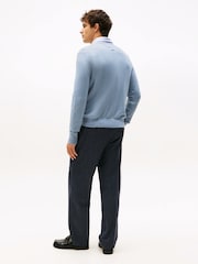 Tommy Hilfiger Brisk Blue Crew Neck Jumper With Cashmere - Image 2 of 5