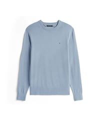 Tommy Hilfiger Brisk Blue Crew Neck Jumper With Cashmere - Image 5 of 5