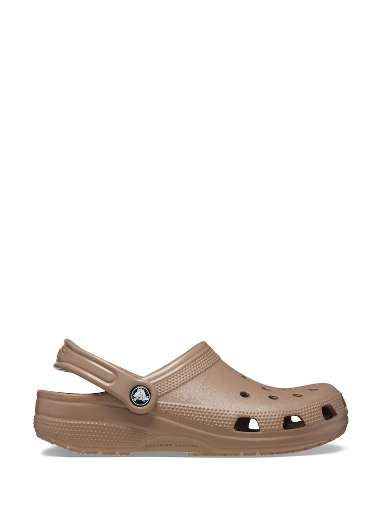 Crocs Latte Brown Adults Classic Clogs - Image 1 of 5