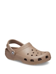Crocs Latte Brown Adults Classic Clogs - Image 2 of 5
