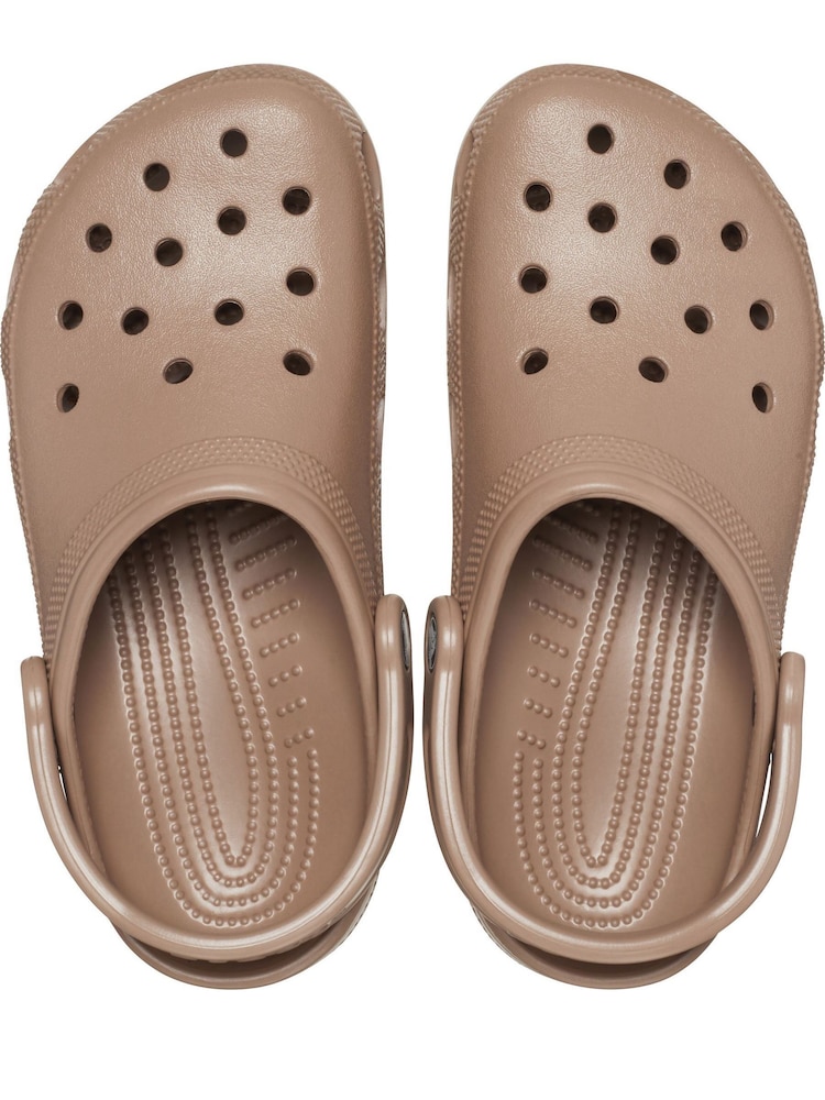 Crocs Latte Brown Adults Classic Clogs - Image 4 of 5