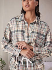 Pink Check Flannel Pyjamas - Image 4 of 9