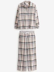 Pink Check Flannel Pyjamas - Image 6 of 9