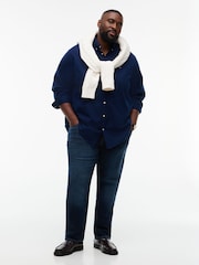 Tommy Hilfiger Blue Regular Fit Flex Flannel Shirt - Image 3 of 5