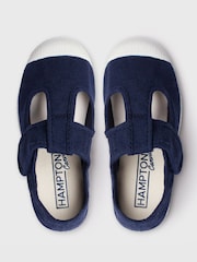 Trotters London Navy Blue Champ Canvas Shoes - Image 2 of 2