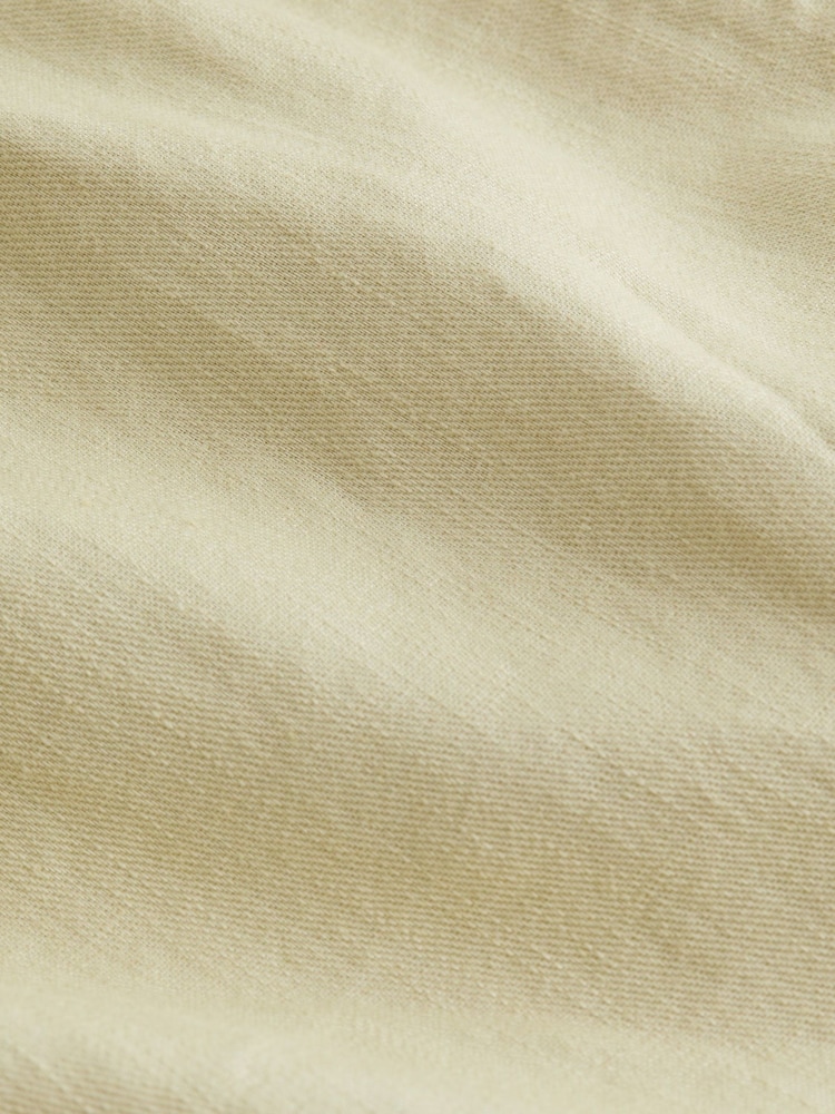 Calvin Klein Cream Logo Linen Shorts - Image 4 of 4 Calvin Klein Cream Logo Linen Shorts - Image 4 of 4