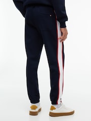 Tommy Hilfiger Blue Logo Stripe Pique Cuffed Joggers - Image 3 of 5