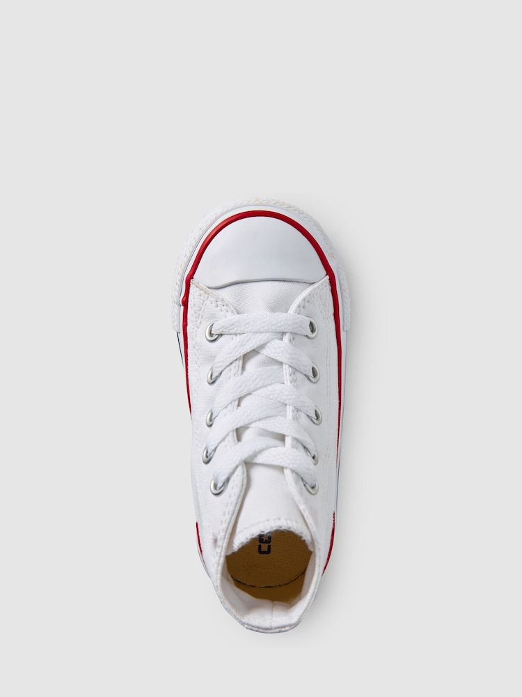 Converse White Chuck Taylor All Star High Infant Trainers - Image 3 of 5