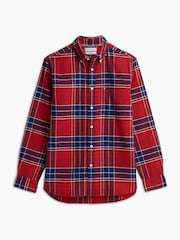 Roșu - Tommy Hilfiger Regular Fit Tartan Check Flannel Shirt - Imaginea 6 din 6