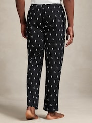 Polo Ralph Lauren Black Polo Player Pyjama Bottoms - Image 3 of 4