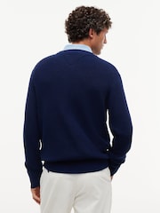 Tommy Hilfiger Intarsia Logo Vaffelstrikket Avslappet Genser - Bilde 5 av 7